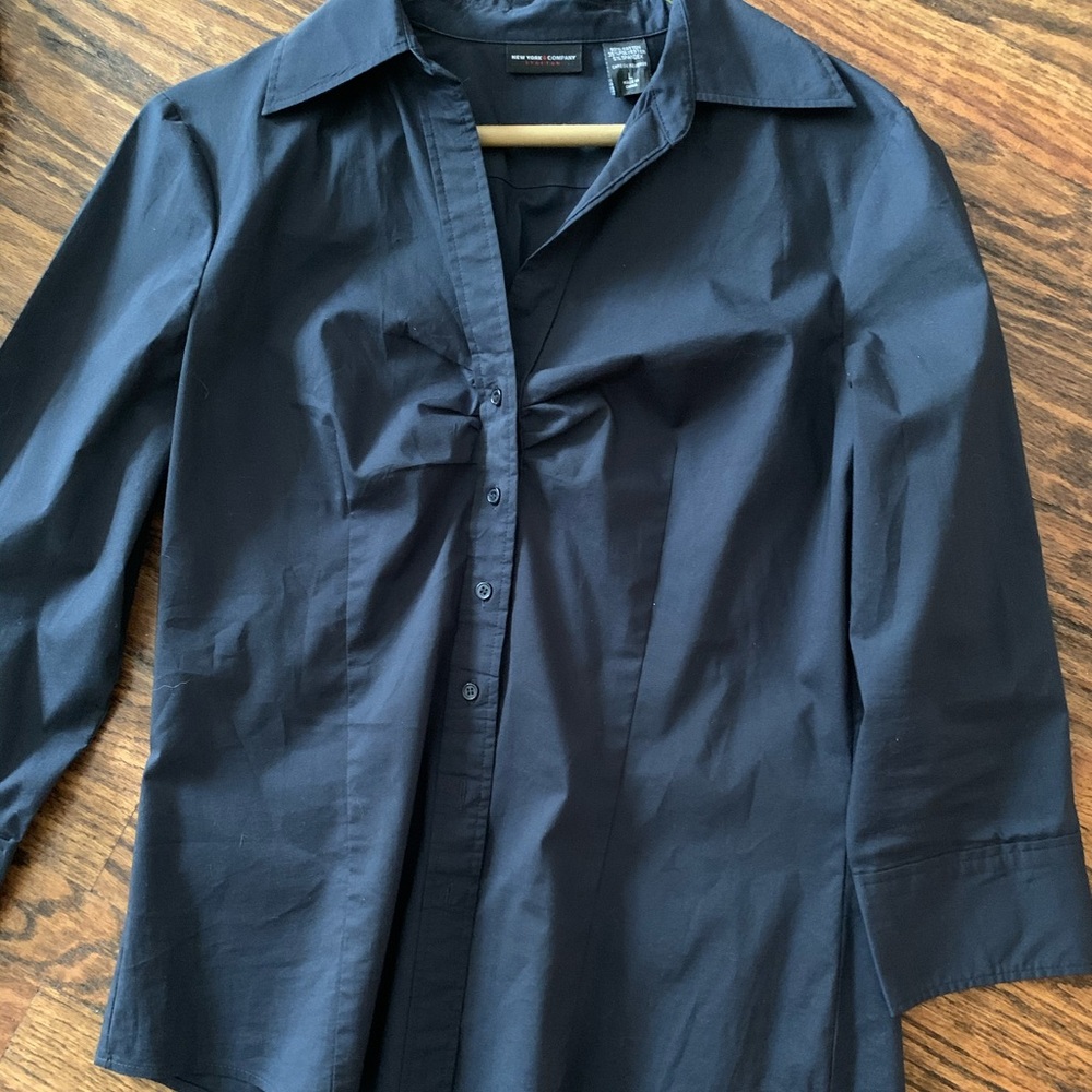 Navy blouse
